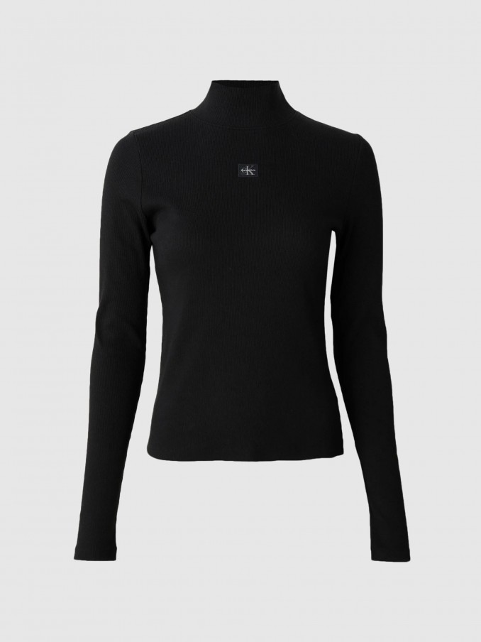 Sueter Mujer Negro Calvin Klein