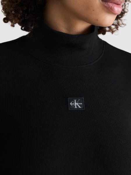 Sueter Mujer Negro Calvin Klein