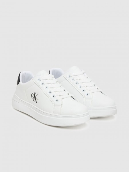 Sneakers Boy White Calvin Klein