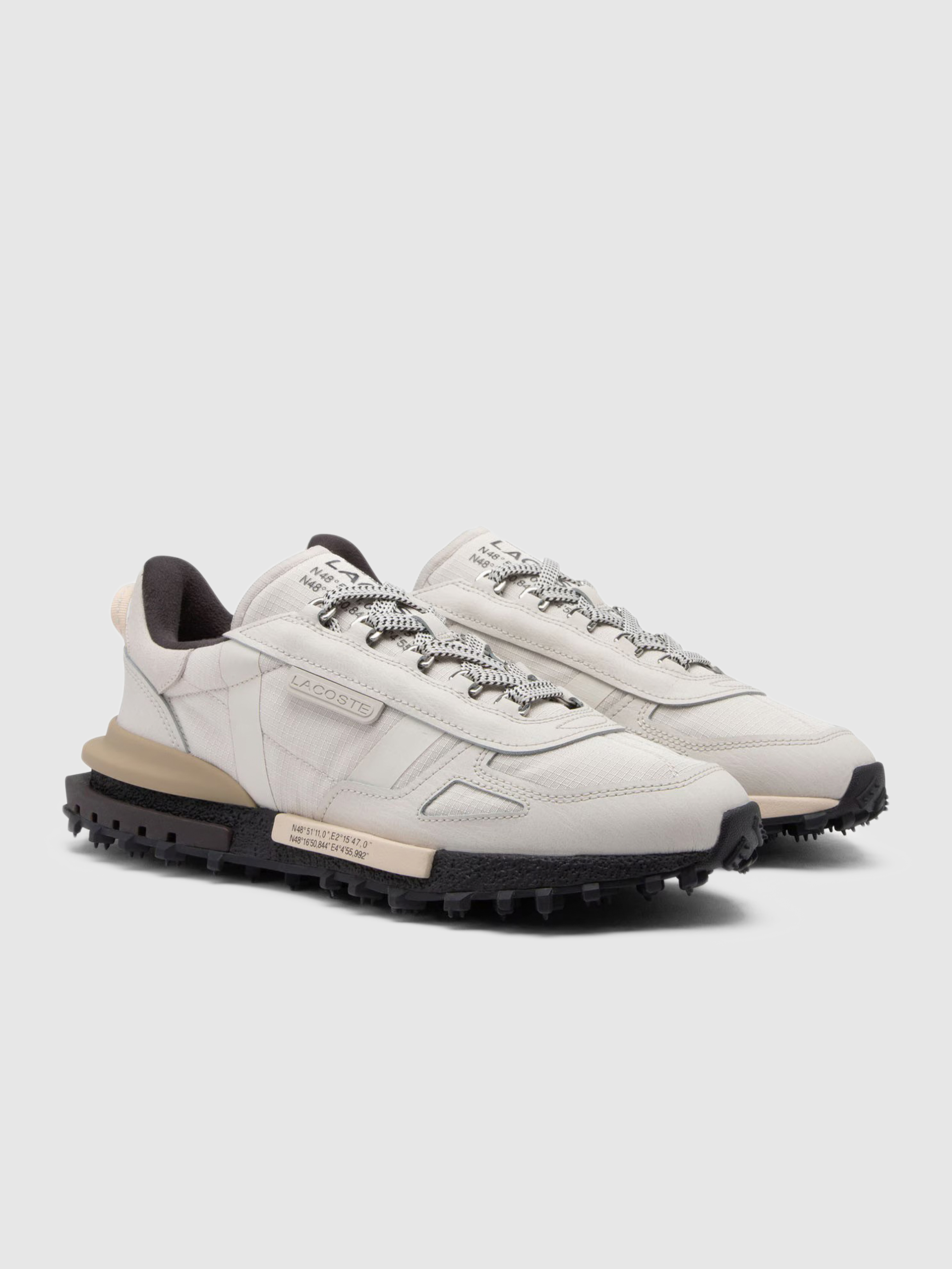 Tenis Hombre Beige Lacoste