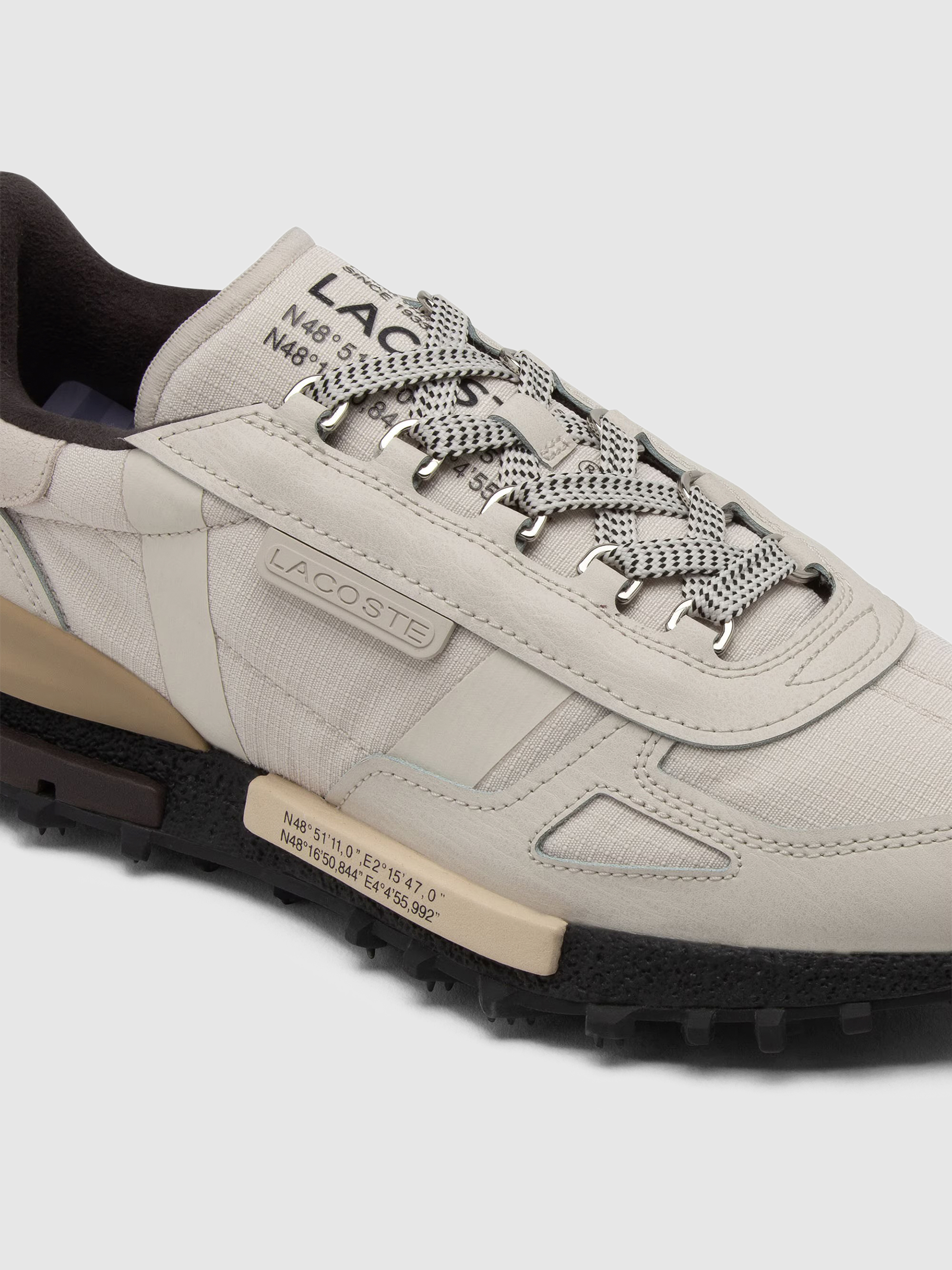 Tenis Hombre Beige Lacoste