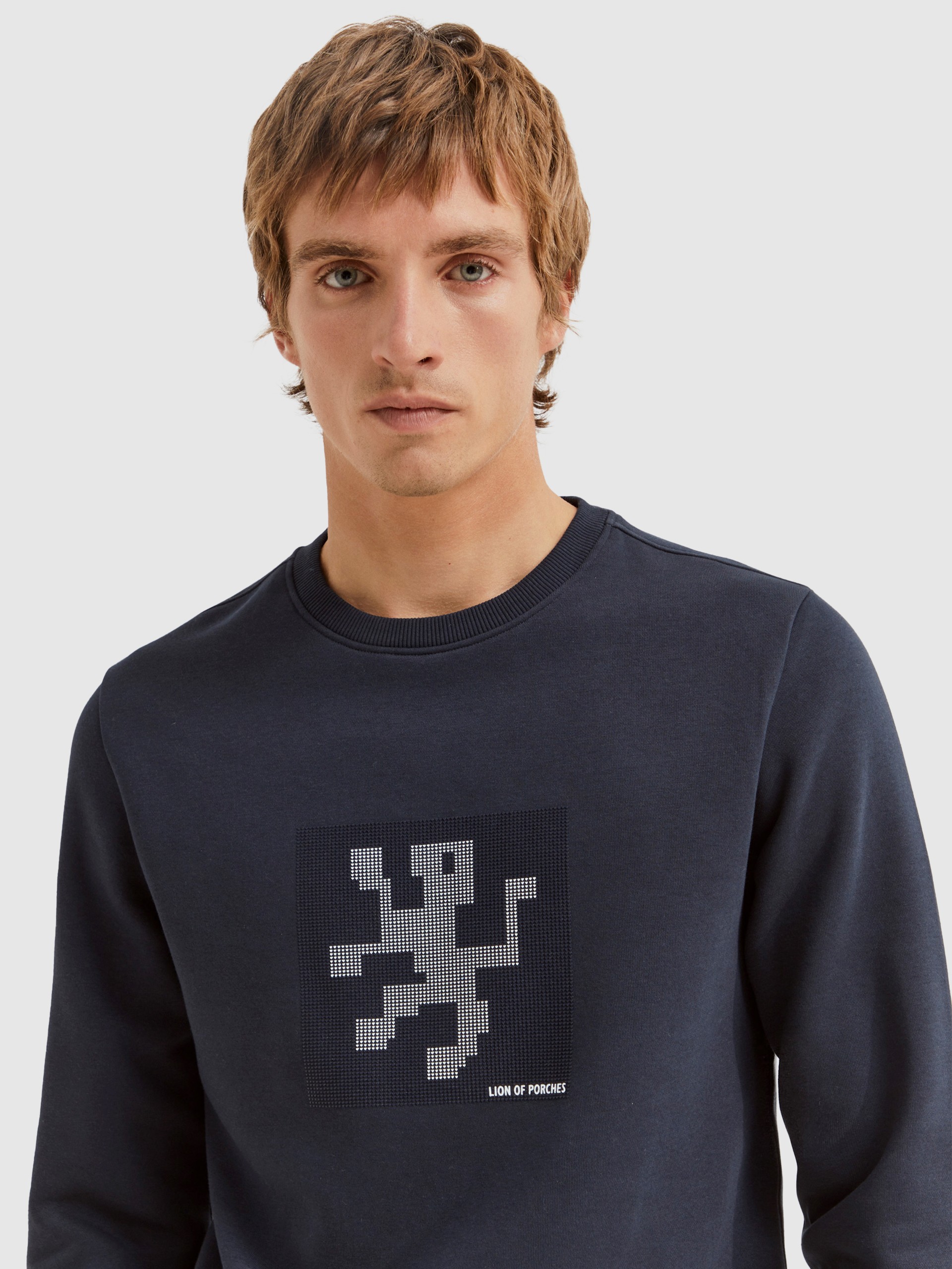 Jumper Man Navy Blue Lion Of Porches