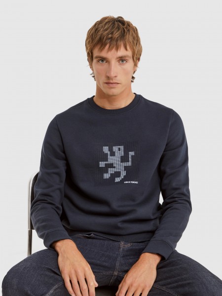 Jersey Hombre Azul Marino Lion Of Porches