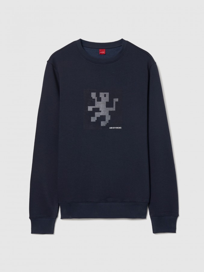 Jersey Hombre Azul Marino Lion Of Porches