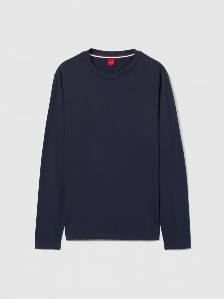 Pullover Man Navy Blue Lion Of Porches