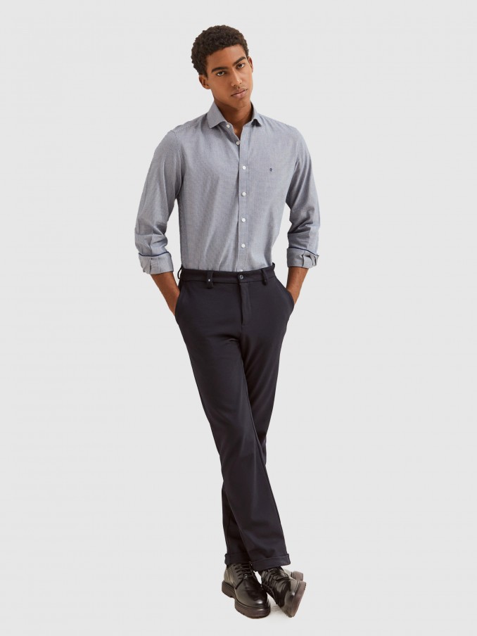 Camisa Hombre Azul Marino Lion Of Porches