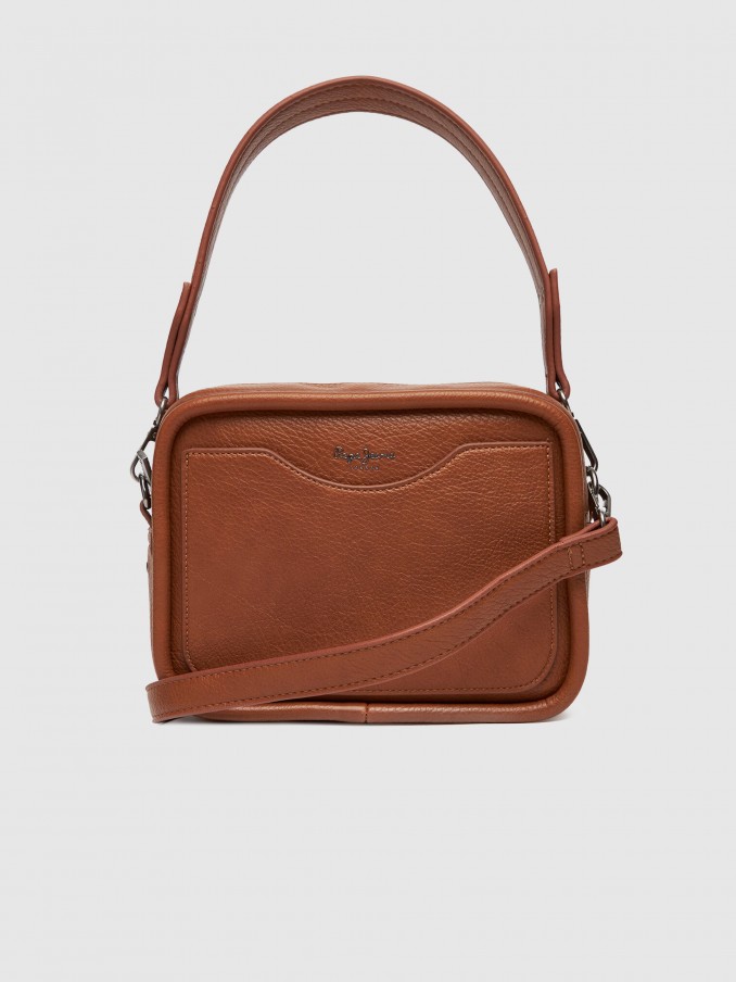 Bolsos de Hombro Mujer Camello Pepe Jeans London