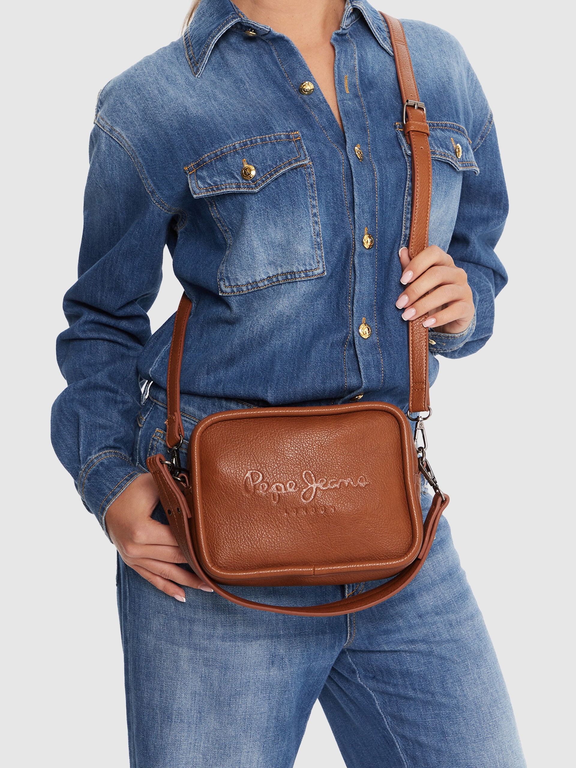 Shoulder Bags Woman Camel Pepe Jeans London