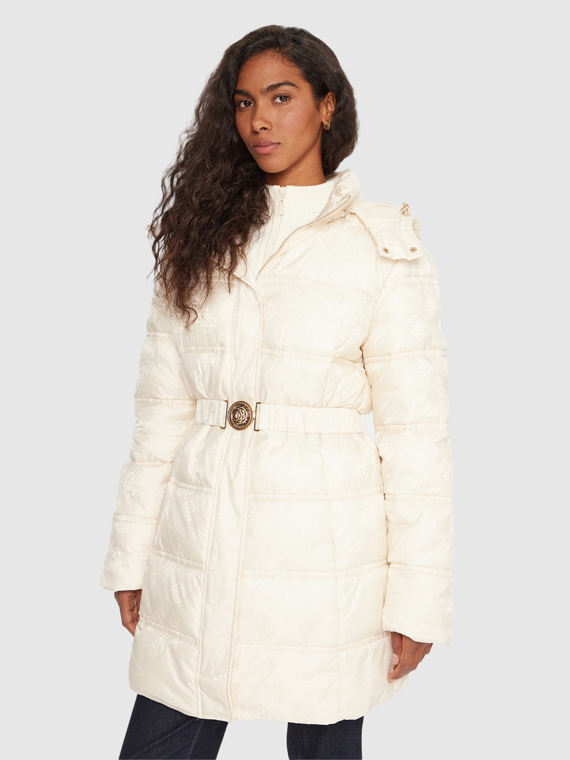 Chaqueta Mujer Crema Guess