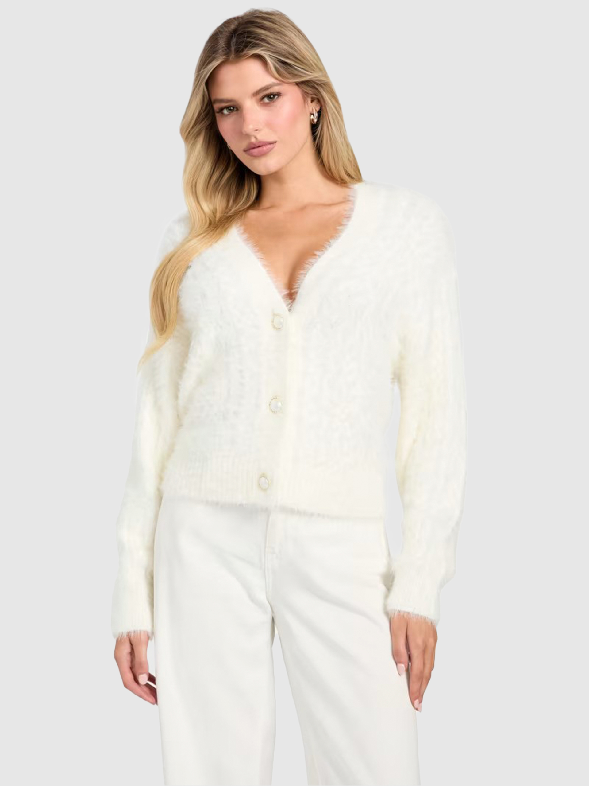 Abrigo Mujer Crema Guess