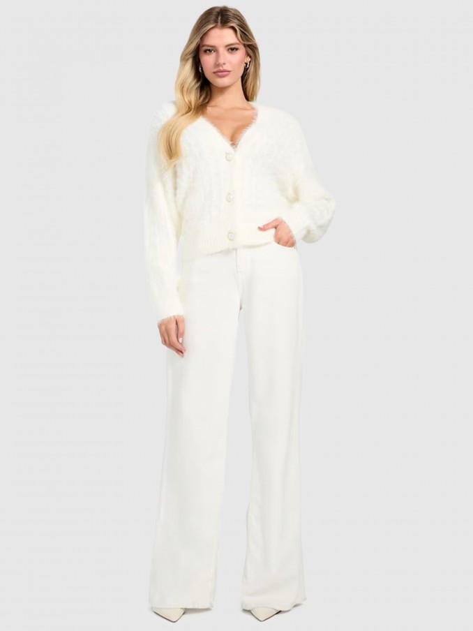 Abrigo Mujer Crema Guess