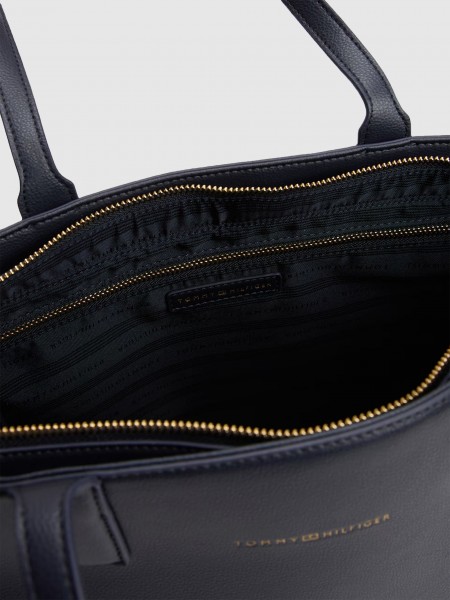 Tote Bags Woman Navy Blue Tommy Jeans