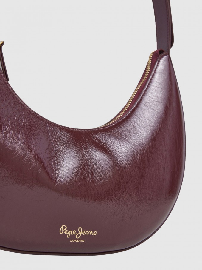 Bolsos de Hombro Mujer Burdeos Pepe Jeans London