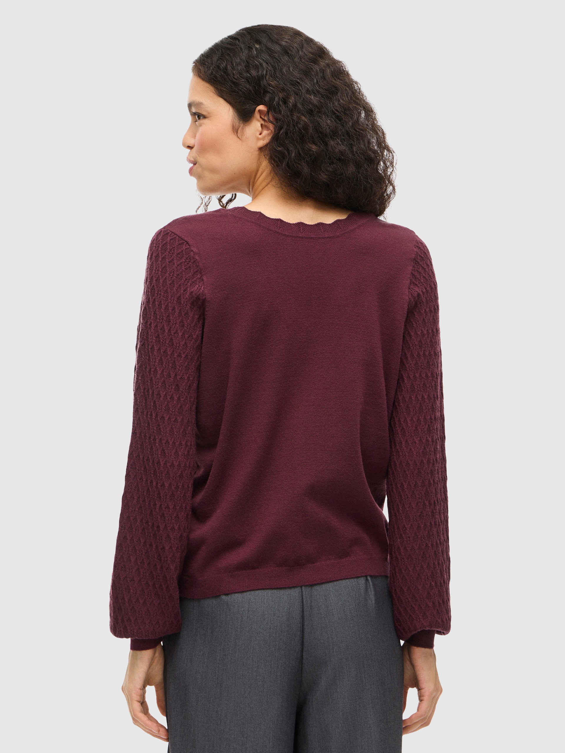 Pullover Woman Bordeaux Vila