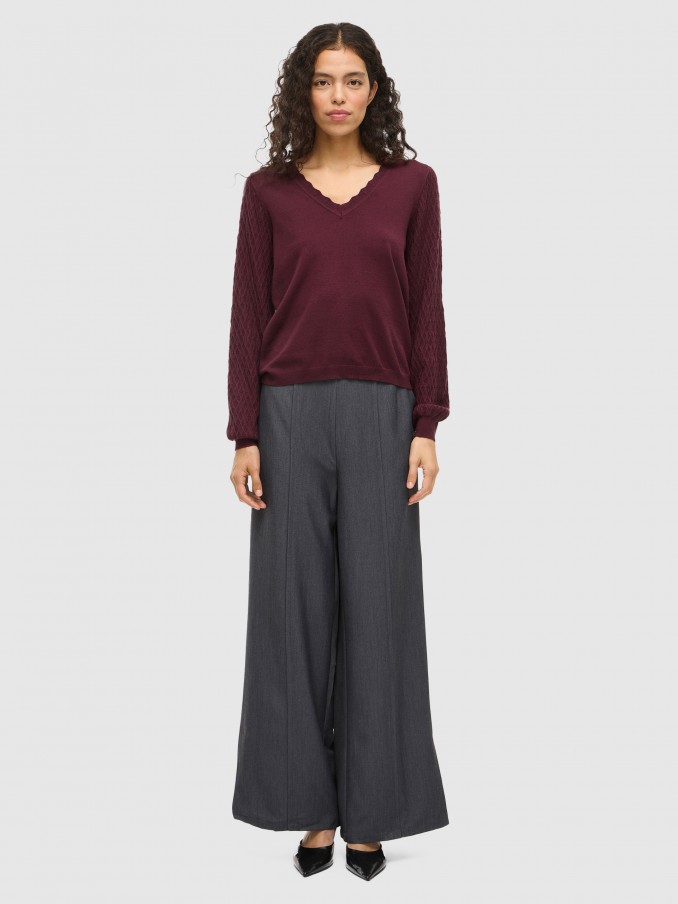 Sueter Mujer Burdeos Vila