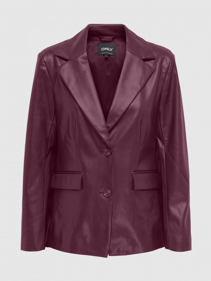 Blazer Woman Bordeaux Only