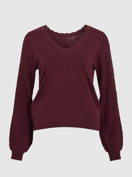 Sueter Mujer Burdeos Vila