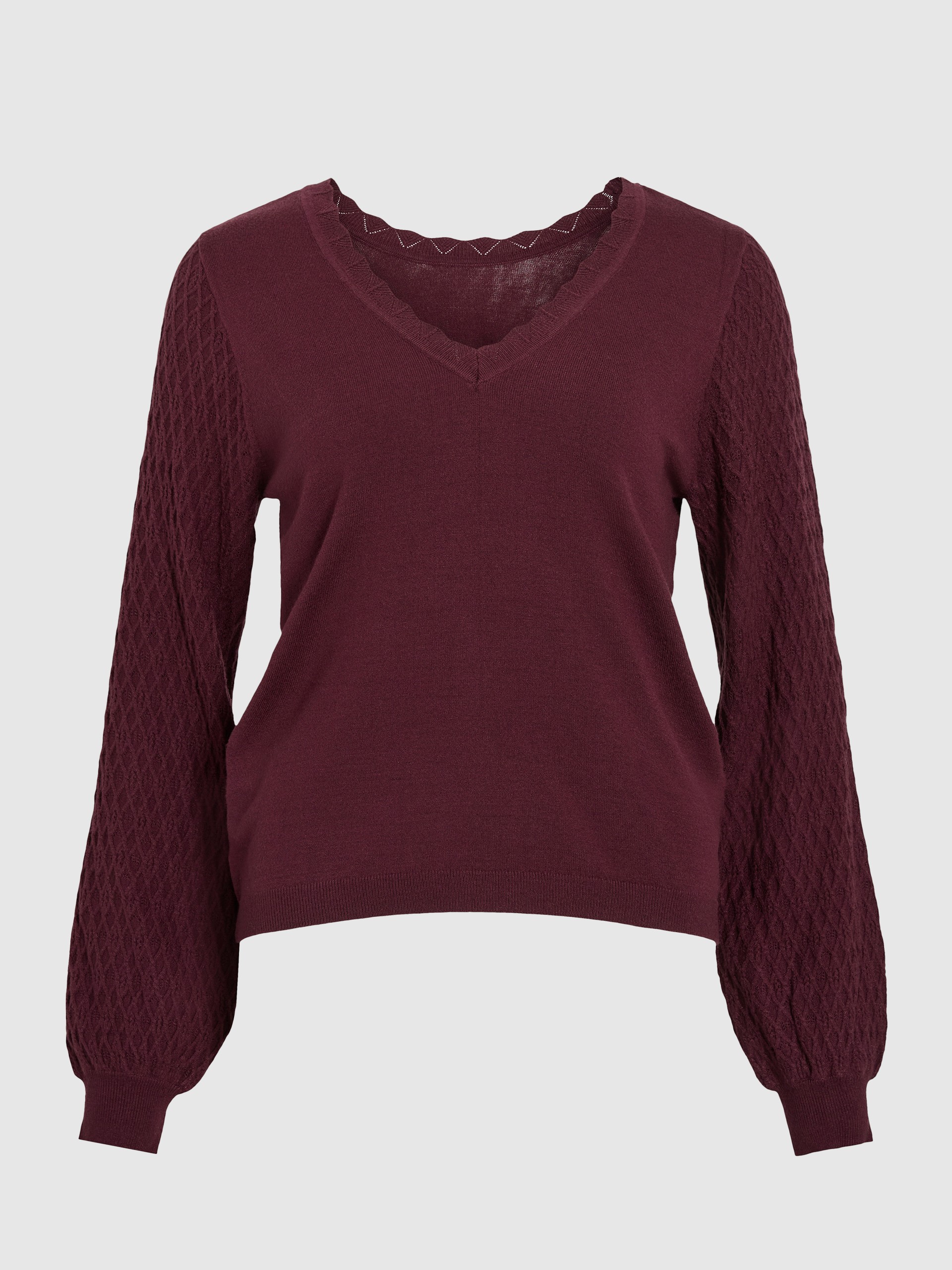 Pullover Woman Bordeaux Vila