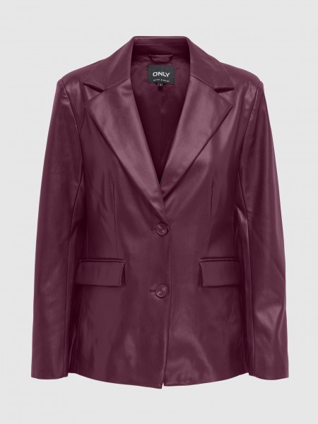 Blazer Woman Bordeaux Only