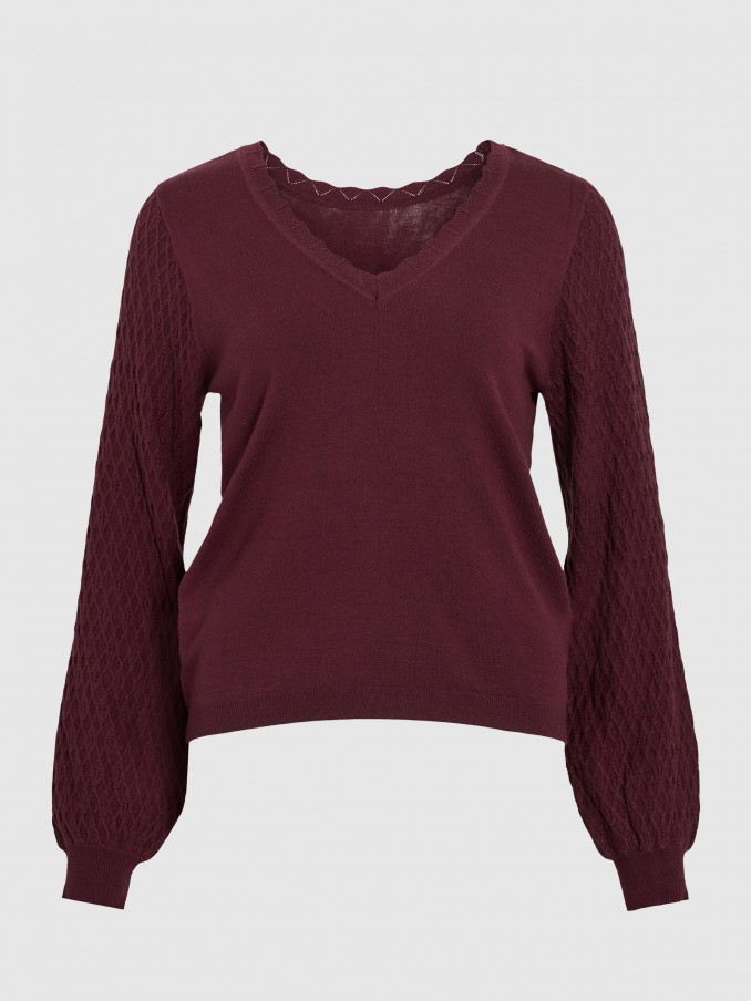 Sueter Mujer Burdeos Vila