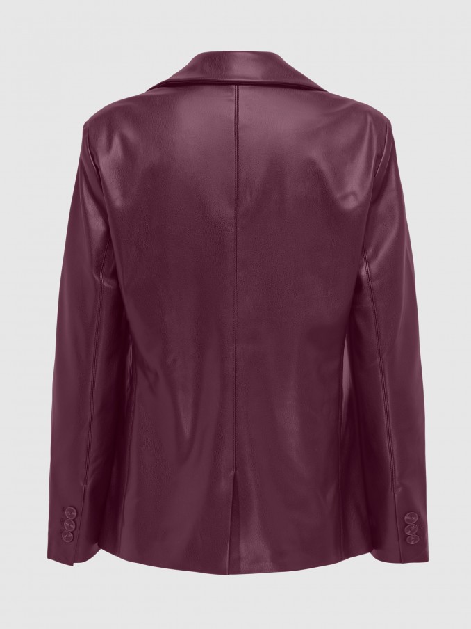 Blazer Mujer Burdeos Only
