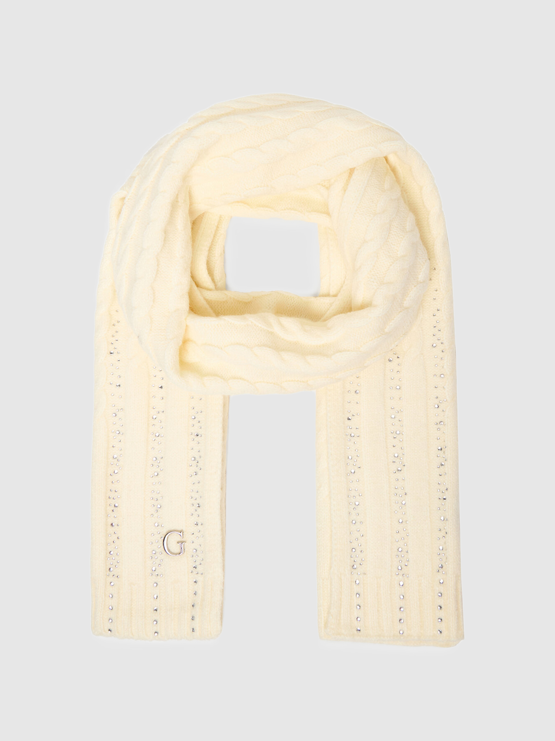 Bufandas Mujer Crema Guess