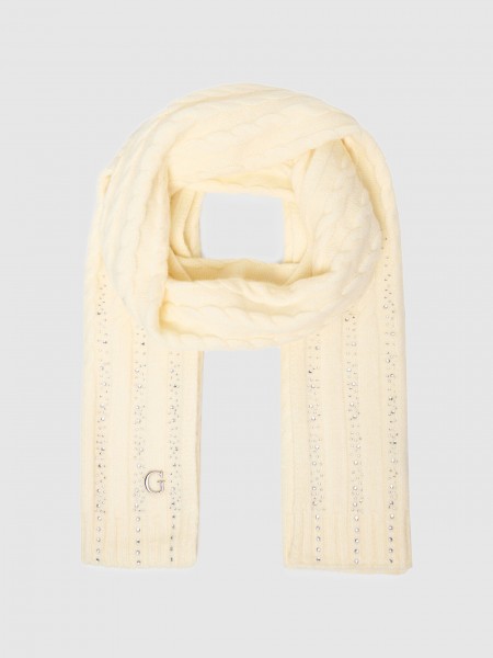Bufandas Mujer Crema Guess