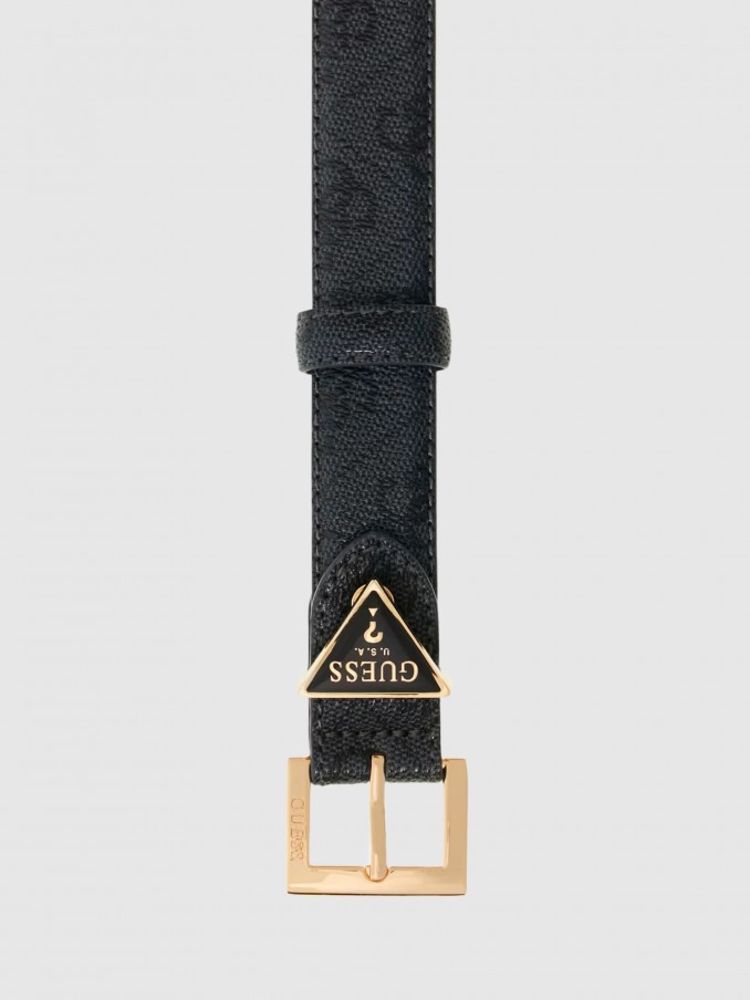 Cinturon Mujer Negro Guess