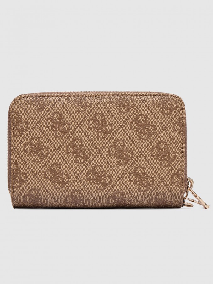 Monedero Mujer Beige Guess