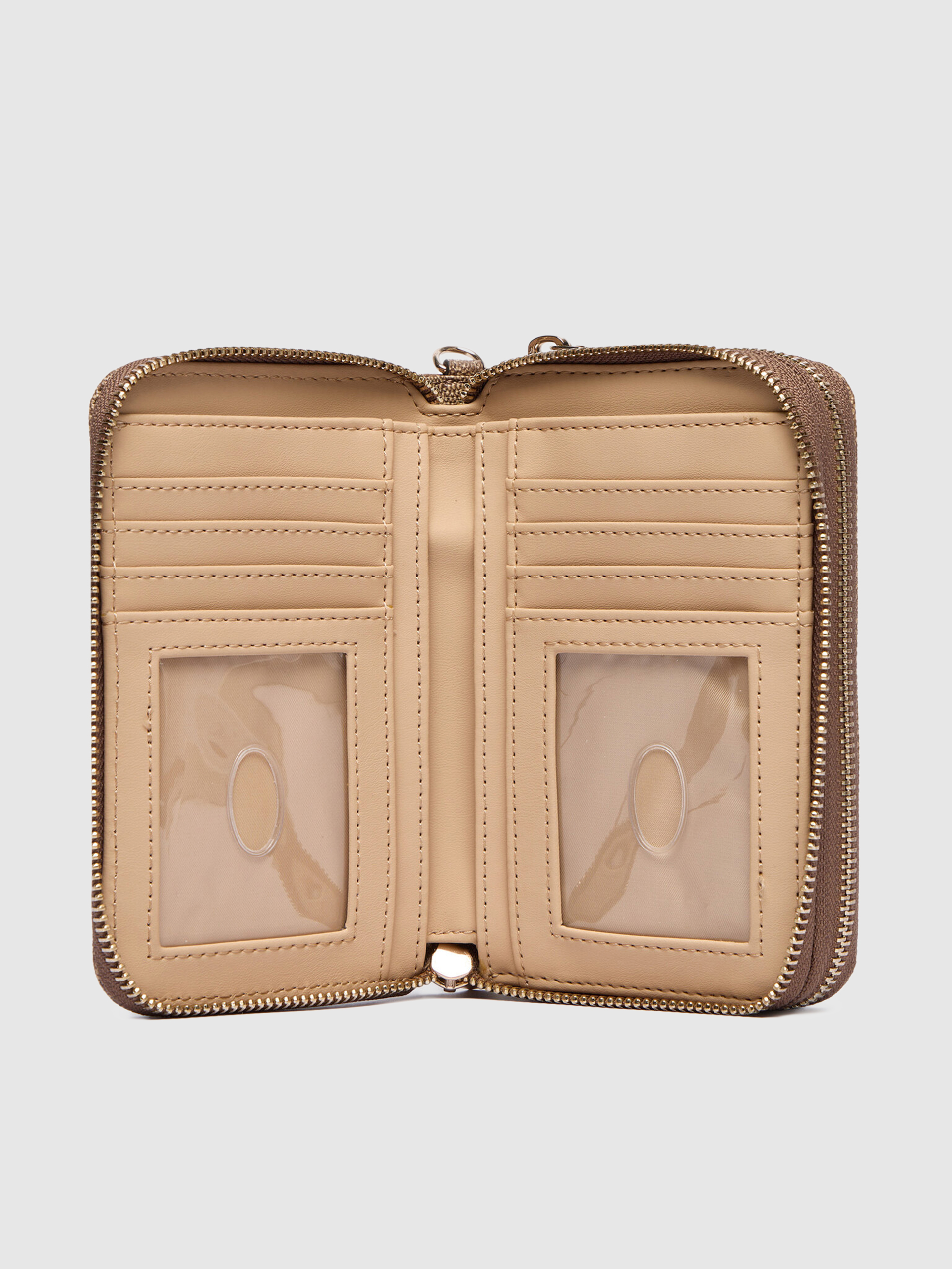 Monedero Mujer Beige Guess