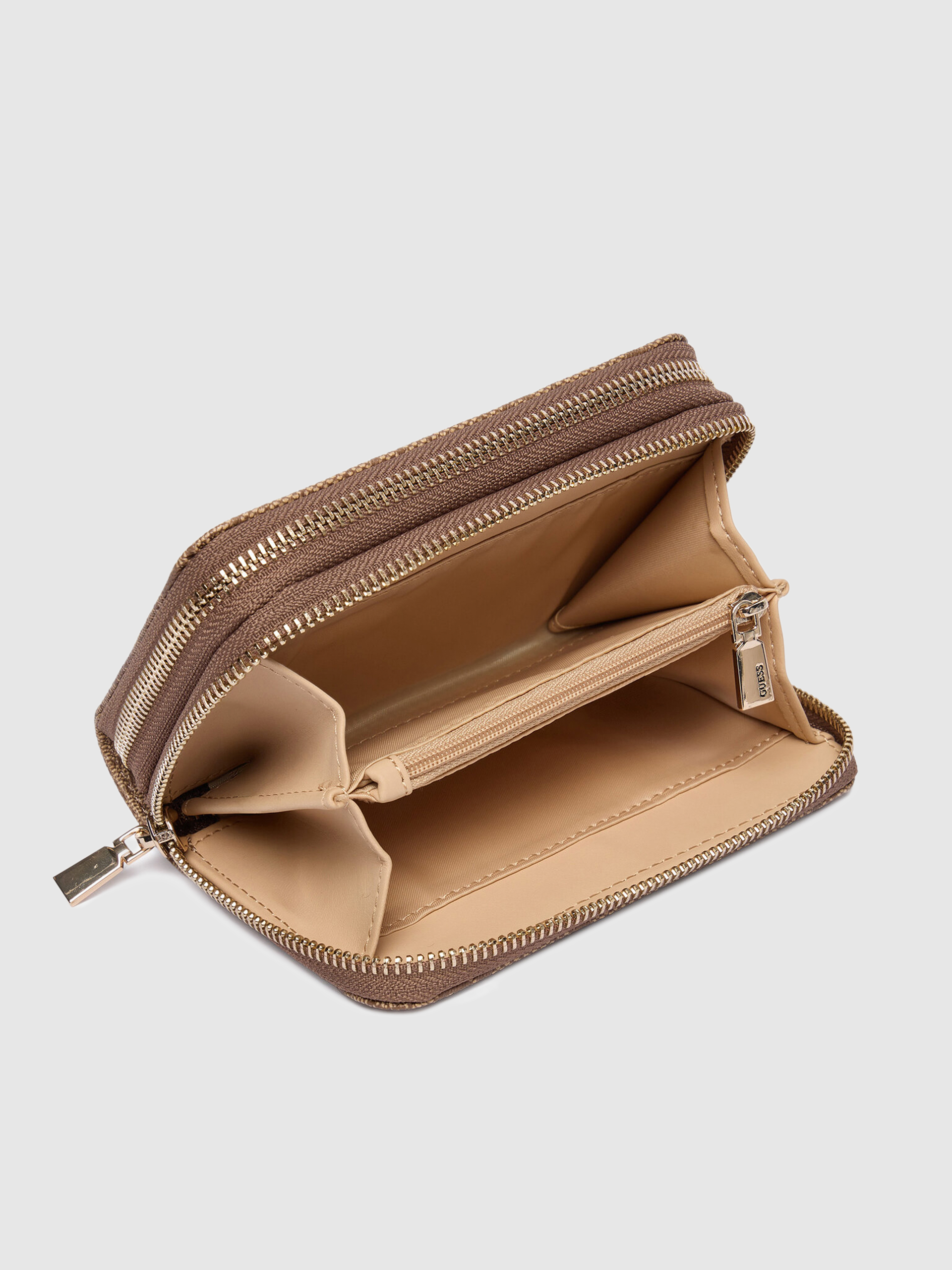 Monedero Mujer Beige Guess