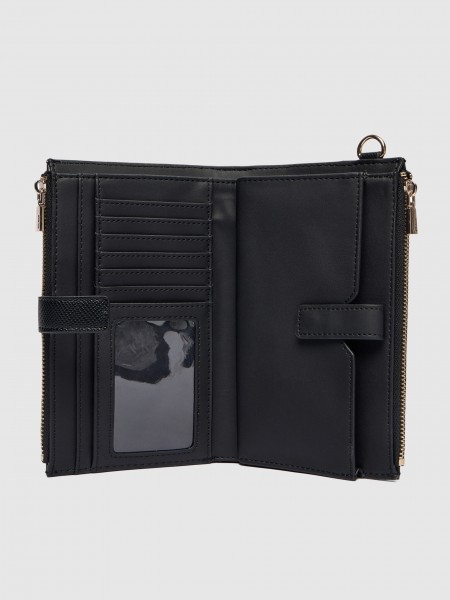 Monedero Mujer Negro Guess Monedero Mujer Negro Guess