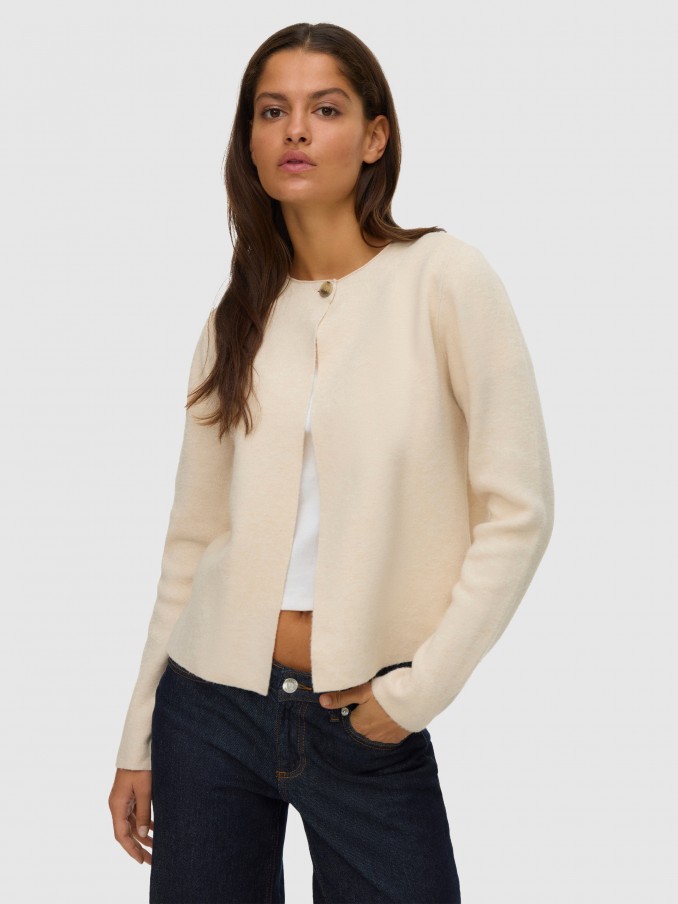 Chaqueta Mujer Beige Vero Moda