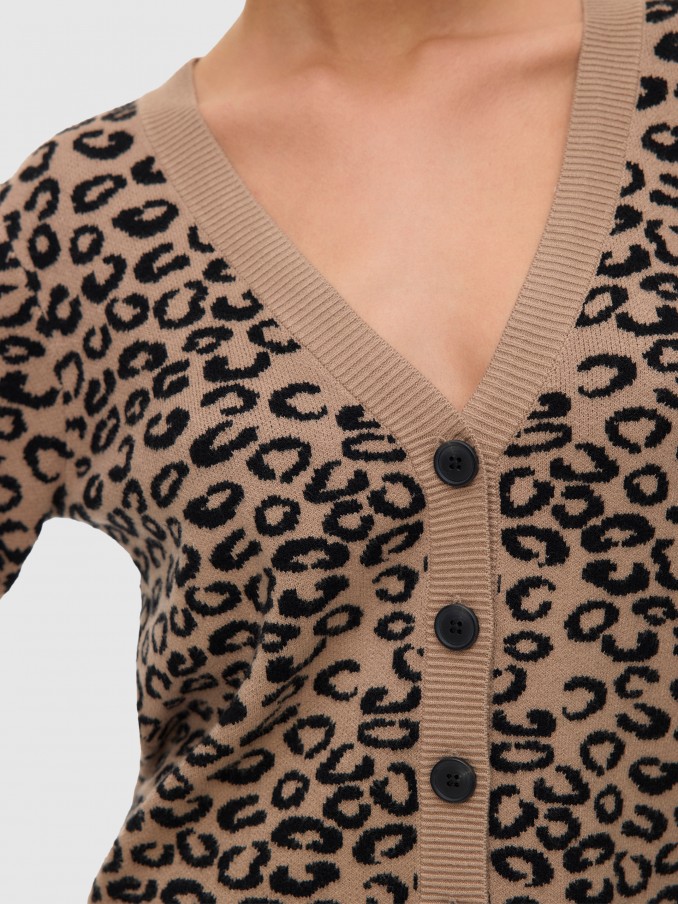 Chaqueta Mujer Estampado Animal Vero Moda