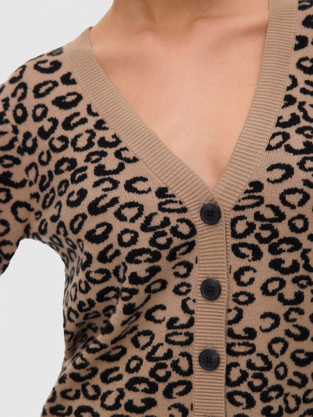 Chaqueta Mujer Estampado Animal Vero Moda