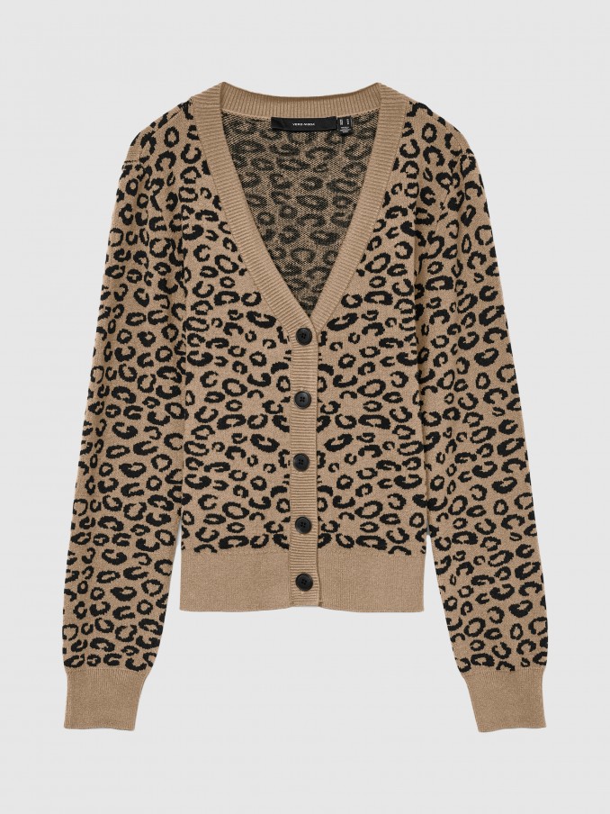 Chaqueta Mujer Estampado Animal Vero Moda
