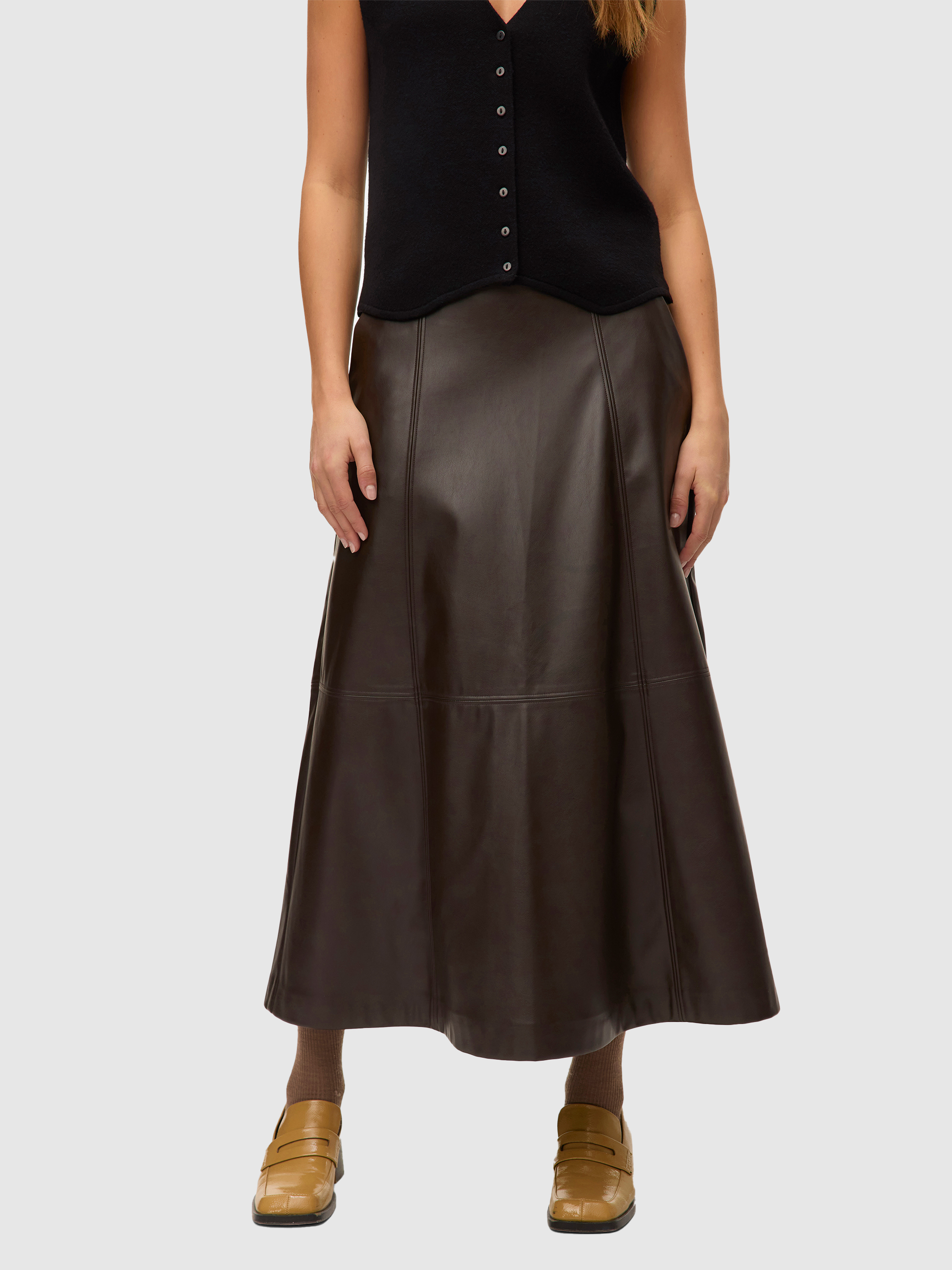 Falda Mujer Marrón Vero Moda