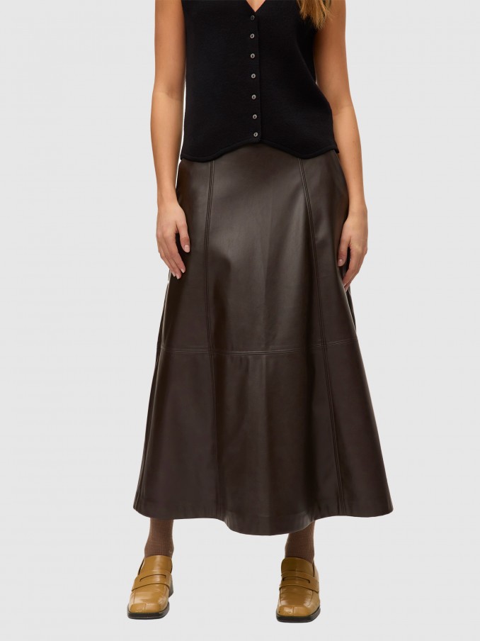 Falda Mujer Marrn Vero Moda