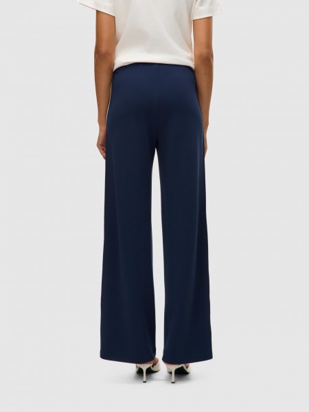 Pants Woman Navy Blue Vero Moda