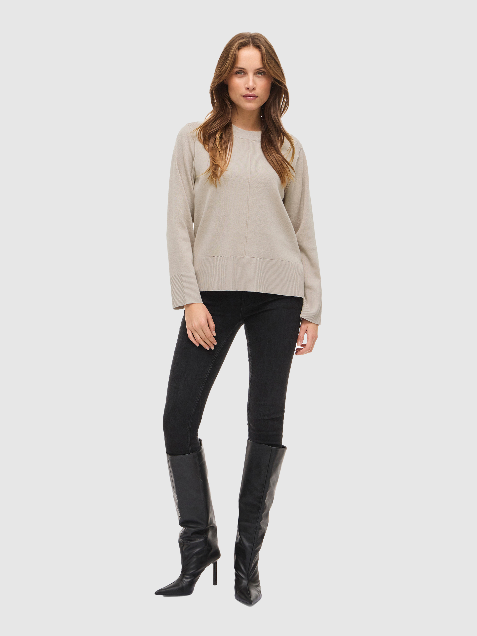 Sueter Mujer Beige Vila