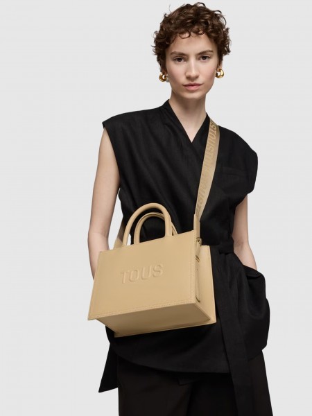 Tote Bags Woman Beige Tous