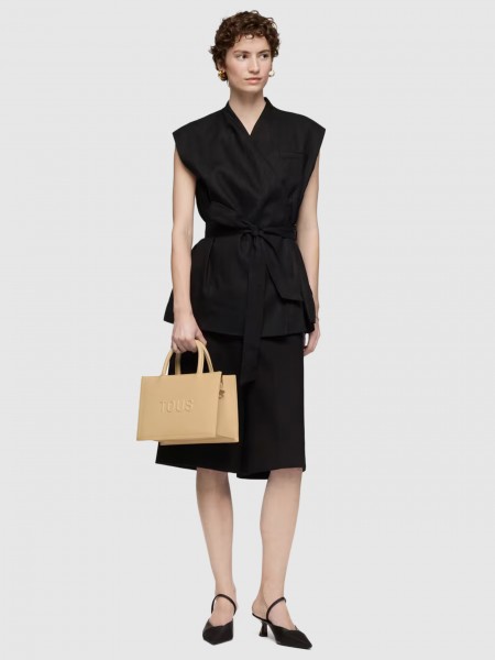 Tote Bags Woman Beige Tous