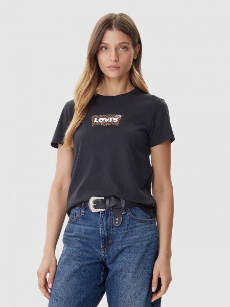 Camiseta Mujer Negro Levis