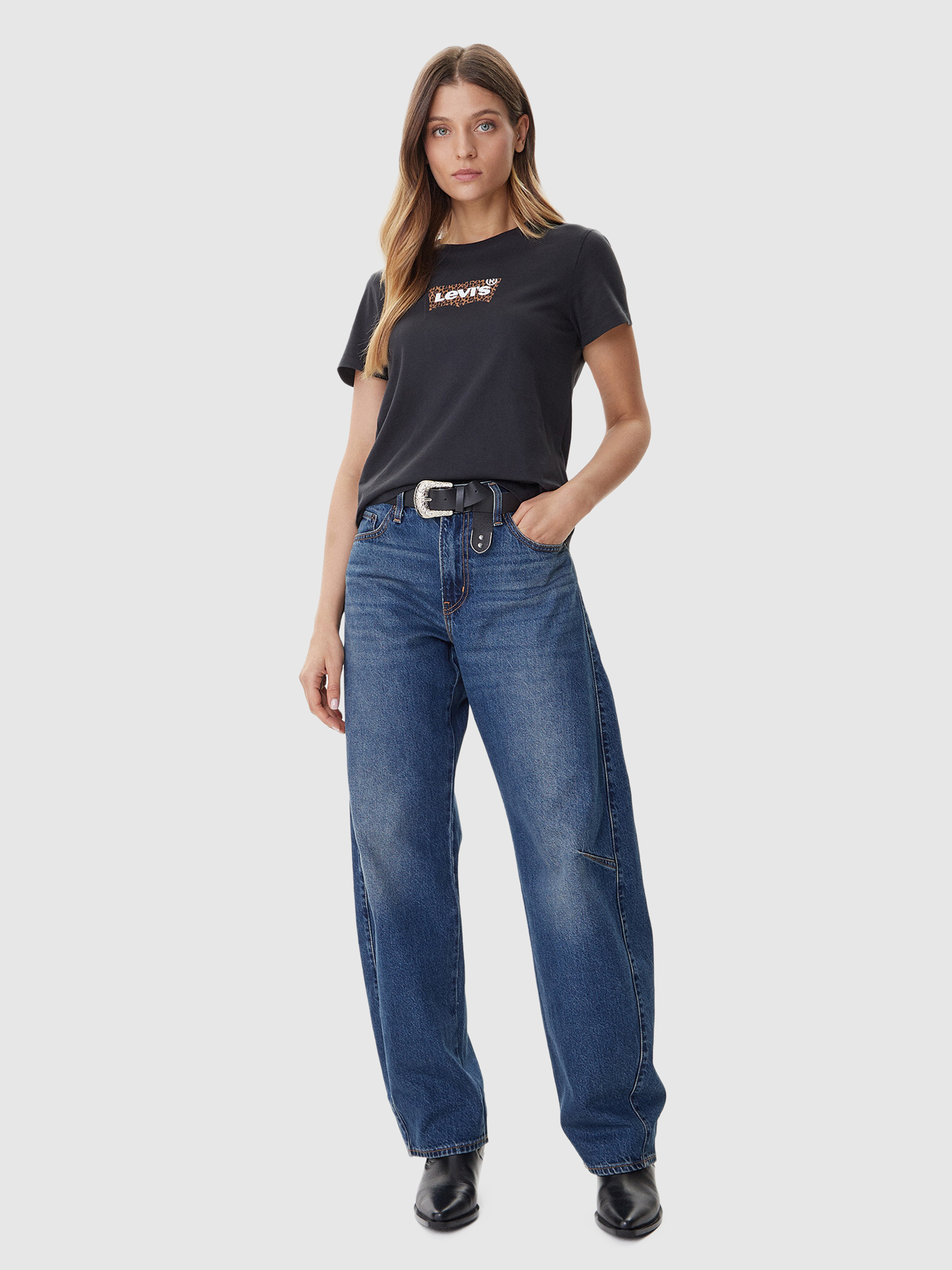Camiseta Mujer Negro Levis