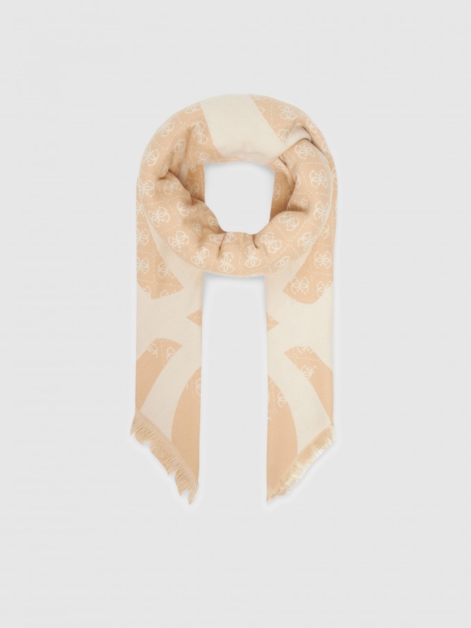 Scarves Woman Beige Guess