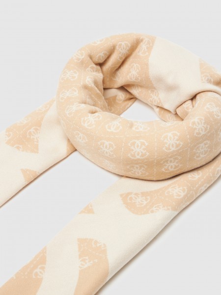 Scarves Woman Beige Guess
