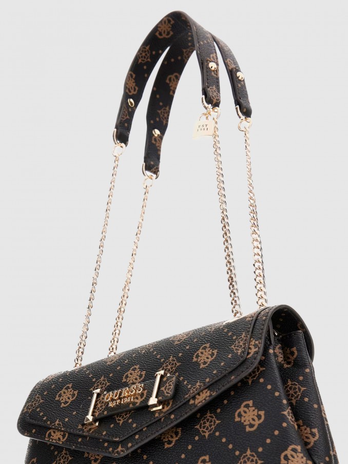 Shoulder Bags Woman Brown Guess