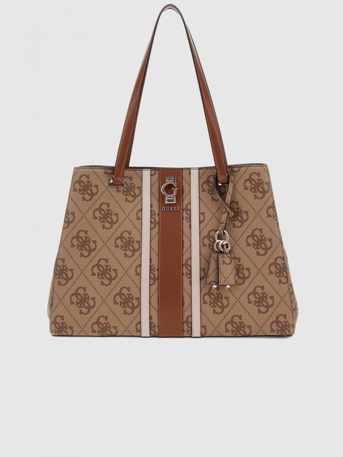 Tote Bags Woman Beige Guess