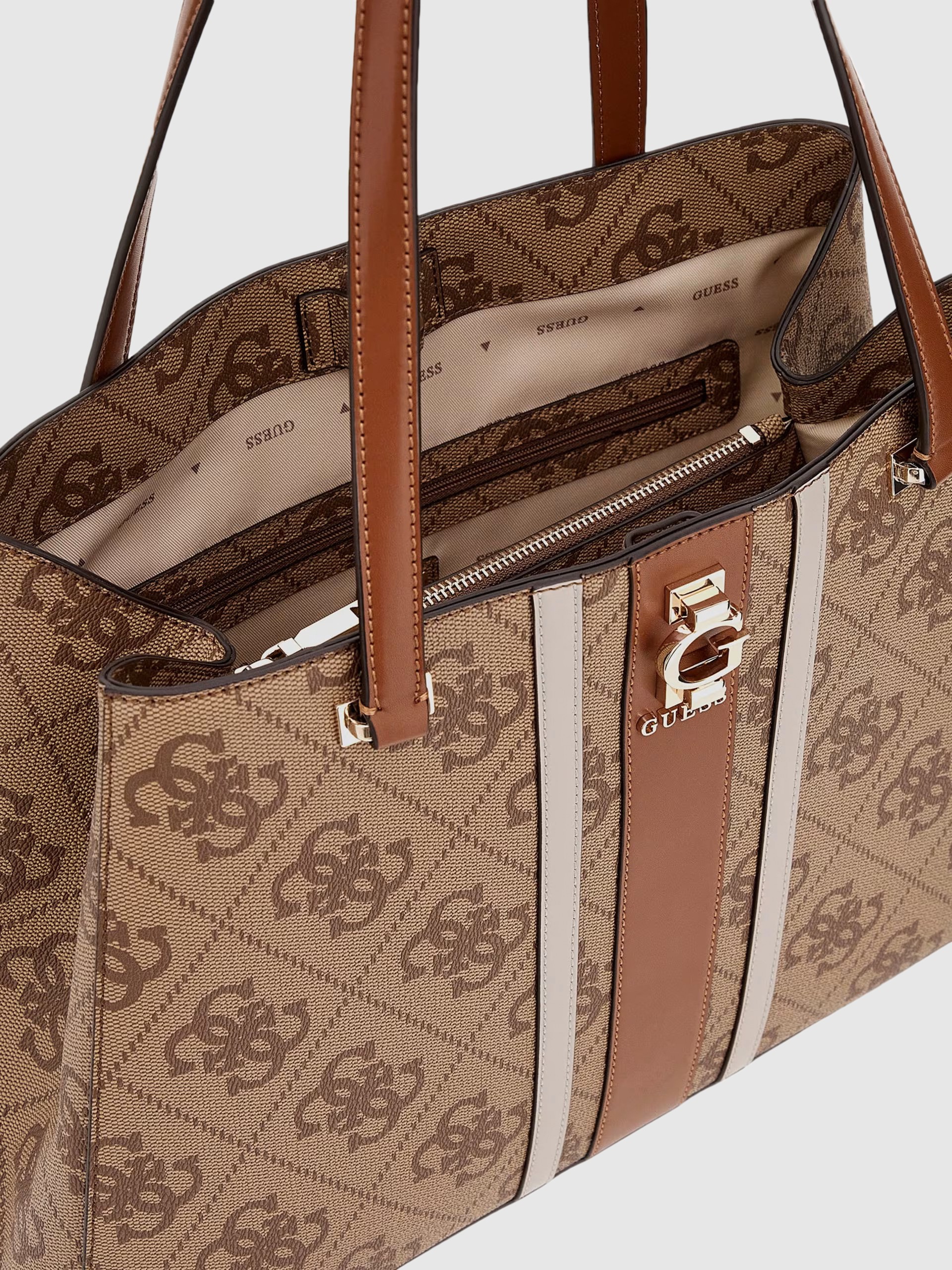 Bolsos de Mano Mujer Beige Guess