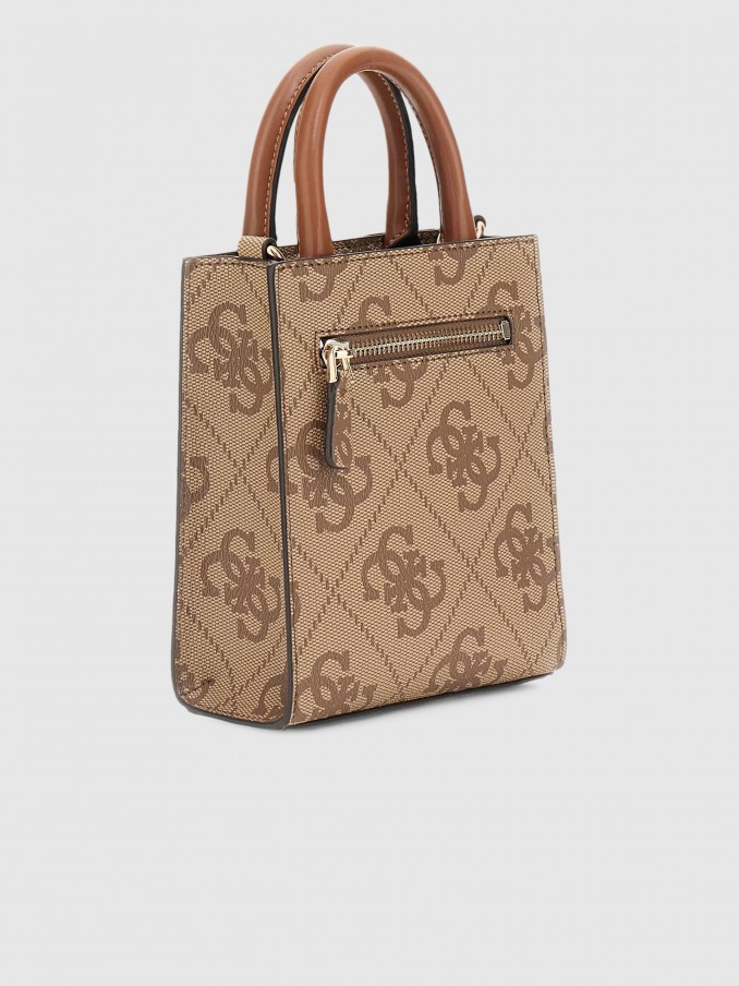 Tote Bags Woman Beige Guess